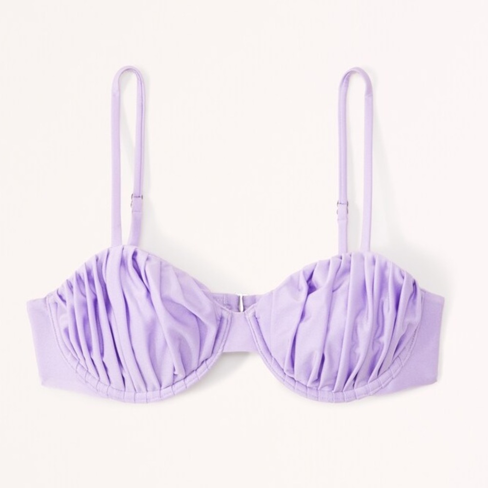 NWT Abercrombie Ruched Underwire Bikini Top